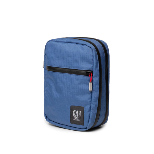 Front view of Topo Designs Global Pro Tech Case in "Ocean Blue"