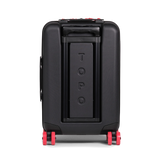 Back view of Topo Designs Global Pro Travel Roller Bag in "Ocean Blue"