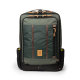 Topo Designs Global Travel Bag 30L Durable Carry On Convertible Laptop Travel Backpack in "Woodland / Forest".