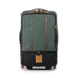 Front view of Topo Designs Global Travel Bag Roller in "Woodland / Forest"