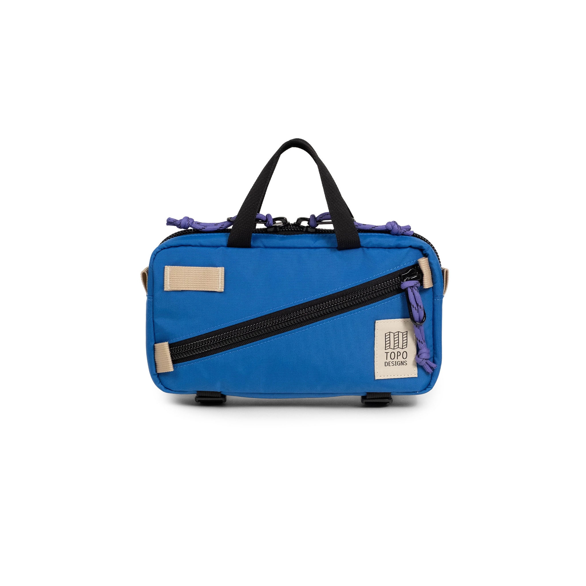 Front view of Topo Designs Mini Quick Pack in "Classic Blue"