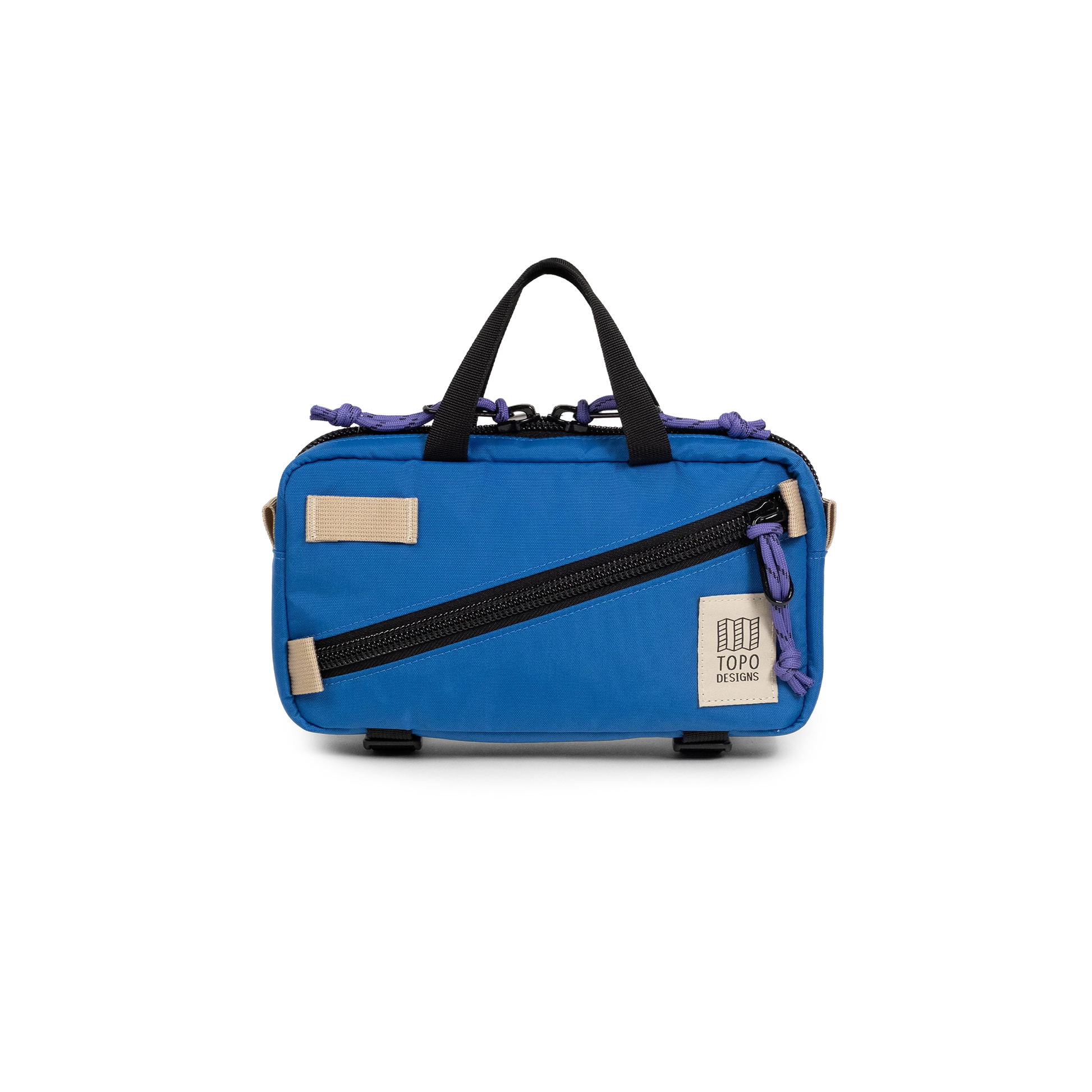Front view of Topo Designs Mini Quick Pack in "Classic Blue"