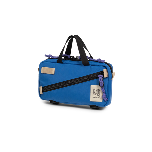 Front view of Topo Designs Mini Quick Pack in "Classic Blue"