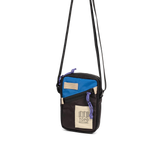Front View of Topo Designs Mini Shoulder Bag in "Classic Blue / Black"