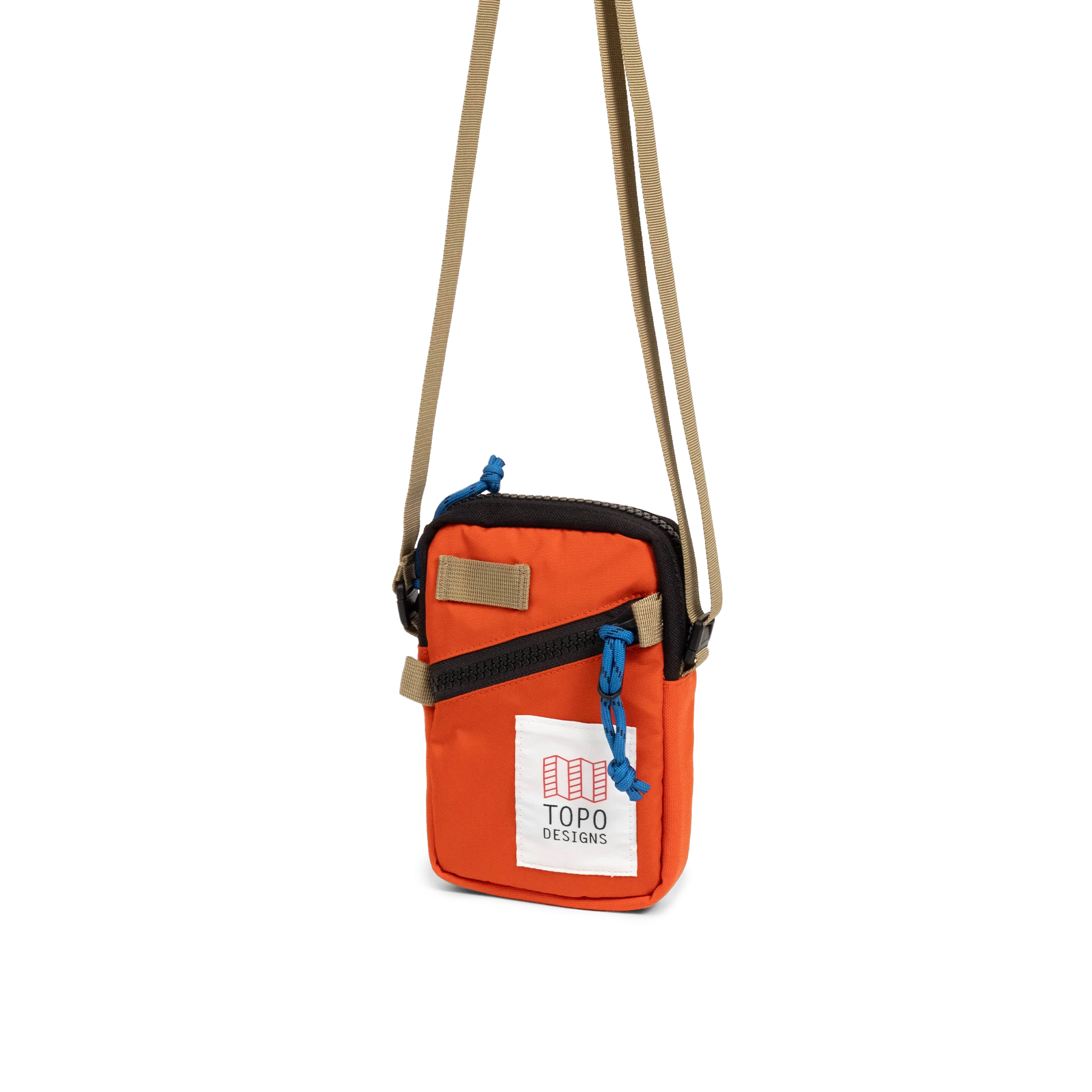 Front View of Topo Designs Mini Shoulder Bag in "Persimmon Haze"