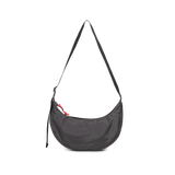 Back View of Topo Designs Moonlight Crossbody Bag in "Black / White Grid"