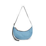Back View of Topo Designs Moonlight Crossbody Bag in "River Blue / Cobblestone"