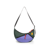 Front View of Topo Designs Moonlight Crossbody Bag in "Very Peri / Forest"