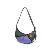 Front View of Topo Designs Moonlight Crossbody Bag in "Very Peri / Forest"