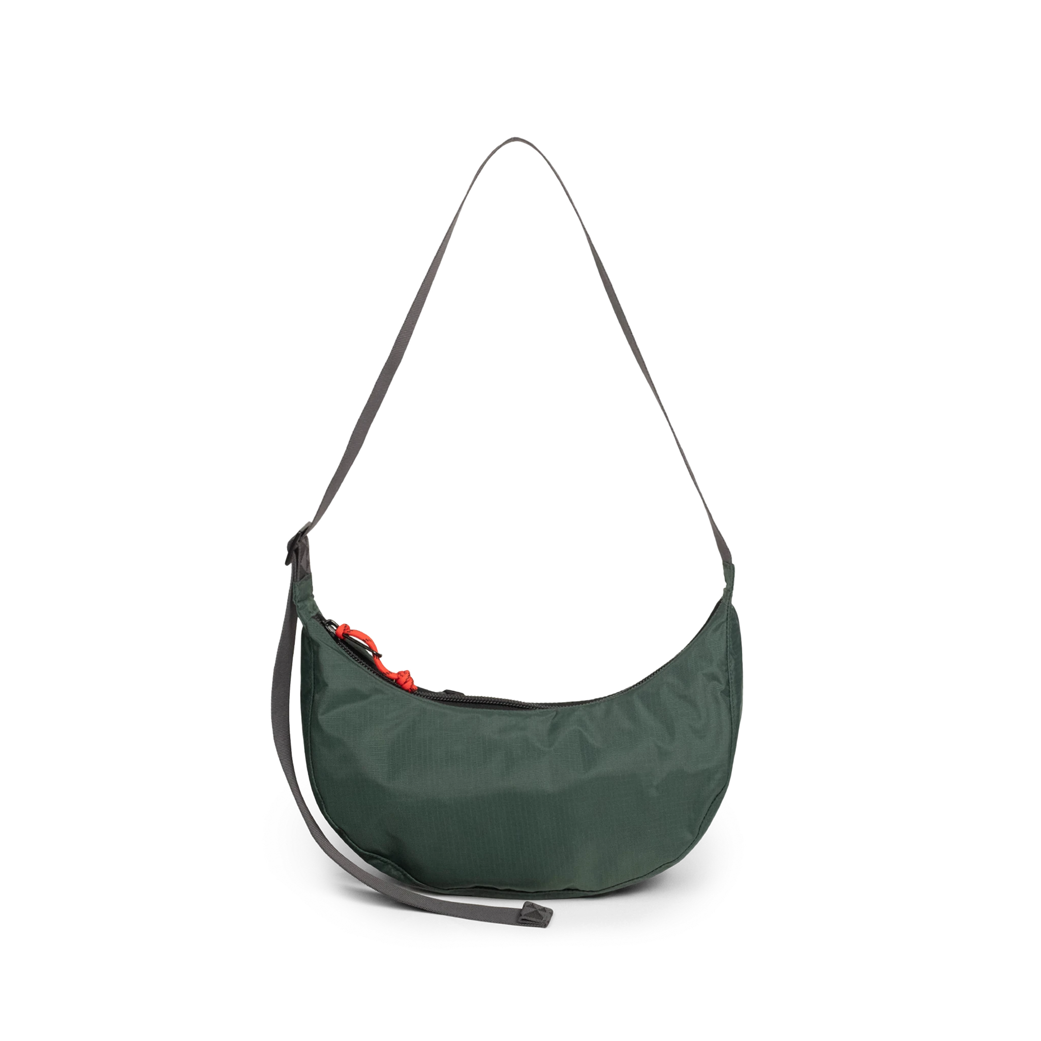 Back View of Topo Designs Moonlight Crossbody Bag in "Very Peri / Forest"