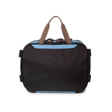 Back View of Topo Designs Mountain Cross Bag in "River Blue / Brown Oak"