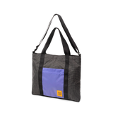 Front view of Topo Designs Mountain Essential Tote in "Grid / Very Peri"