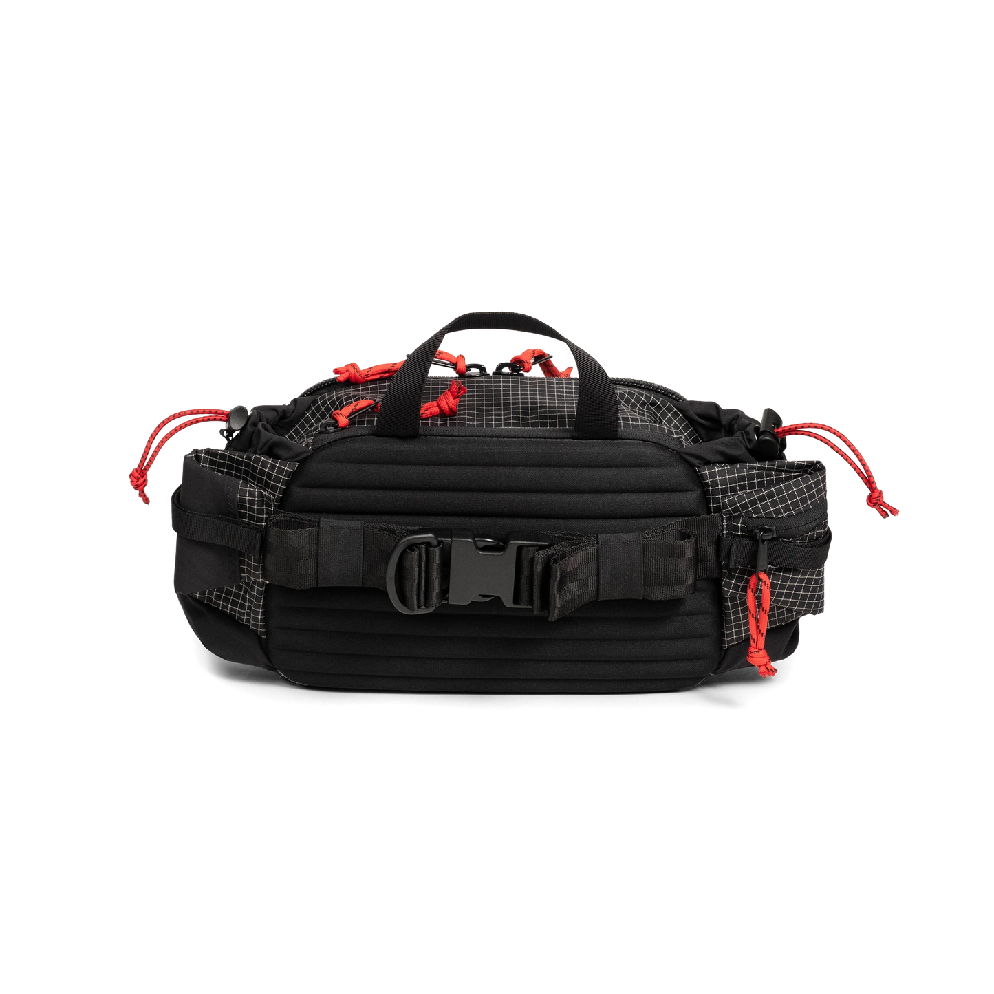 Back view of Topo Designs Mountain Hydro Hip Pack in "Very Peri / Forest"