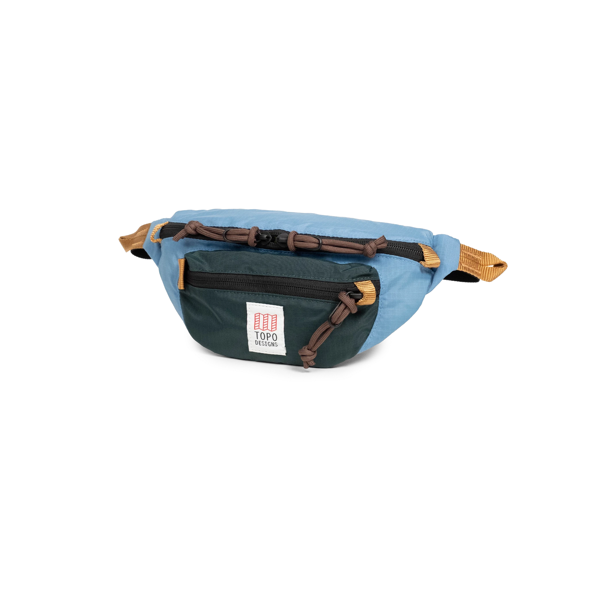 Topo Designs Mountain Waist Pack in "River Blue / Dark Pine"