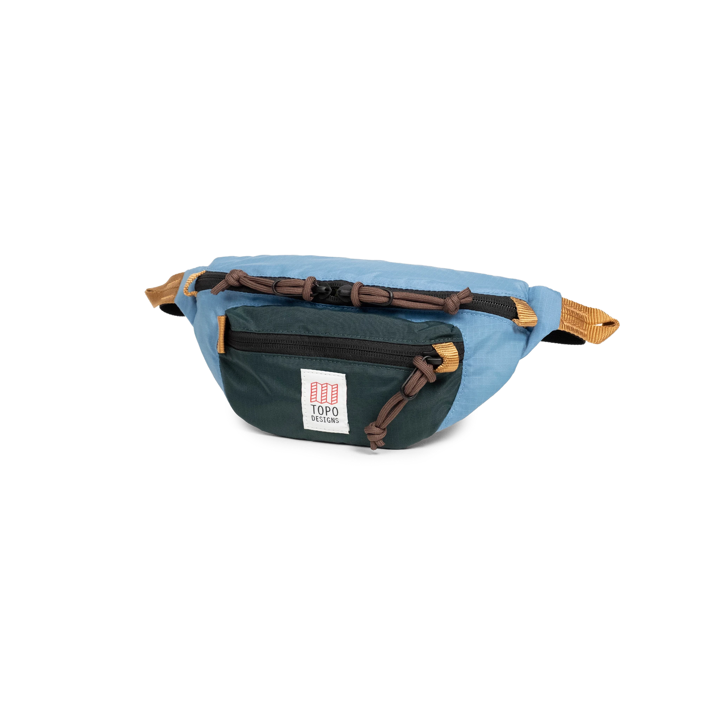 Topo Designs Mountain Waist Pack in "River Blue / Dark Pine"