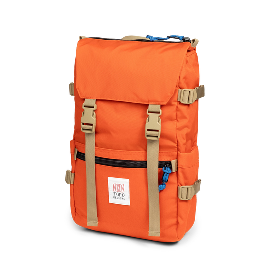 Front View of Topo Designs Rover Pack Classic in "Persimmon Haze"