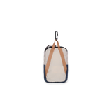 Back View of Topo Designs Rover Pack Micro in "Bone White / Pond Blue"