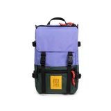 Front View of Topo Designs Rover Pack Mini in "Very Peri / Forest"