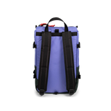 Back View of Topo Designs Rover Pack Mini in "Very Peri / Forest"
