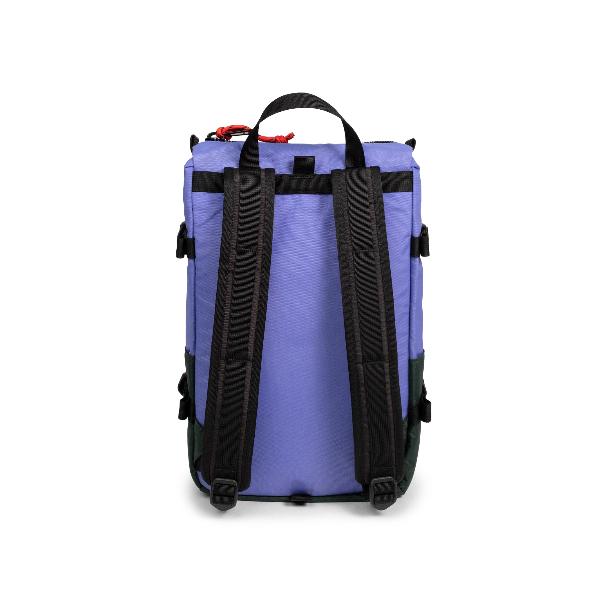 Back View of Topo Designs Rover Pack Mini in "Very Peri / Forest"