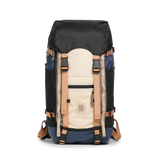 Front View of Topo Designs Rover Trail Pack 22L in "Bone White / Pond Blue"