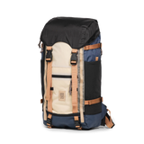 Front View of Topo Designs Rover Trail Pack 22L in "Bone White / Pond Blue"