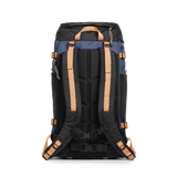 Back View of Topo Designs Rover Trail Pack 22L in "Bone White / Pond Blue"