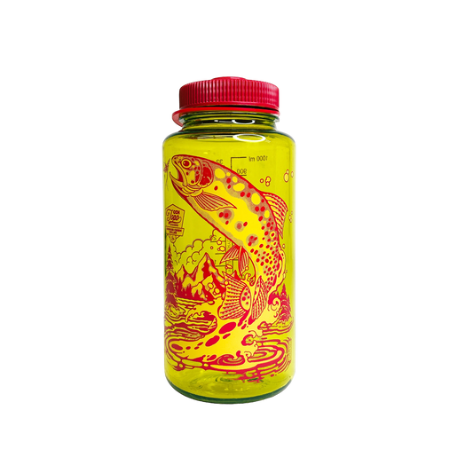 Topo Designs x CCH x Pine Printshop Nalgene Water Bottle in "Endive"
