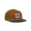 Front quarter shot of Topo Designs x CCH x Pine Printshop Rope Cap in "Stuttgart"