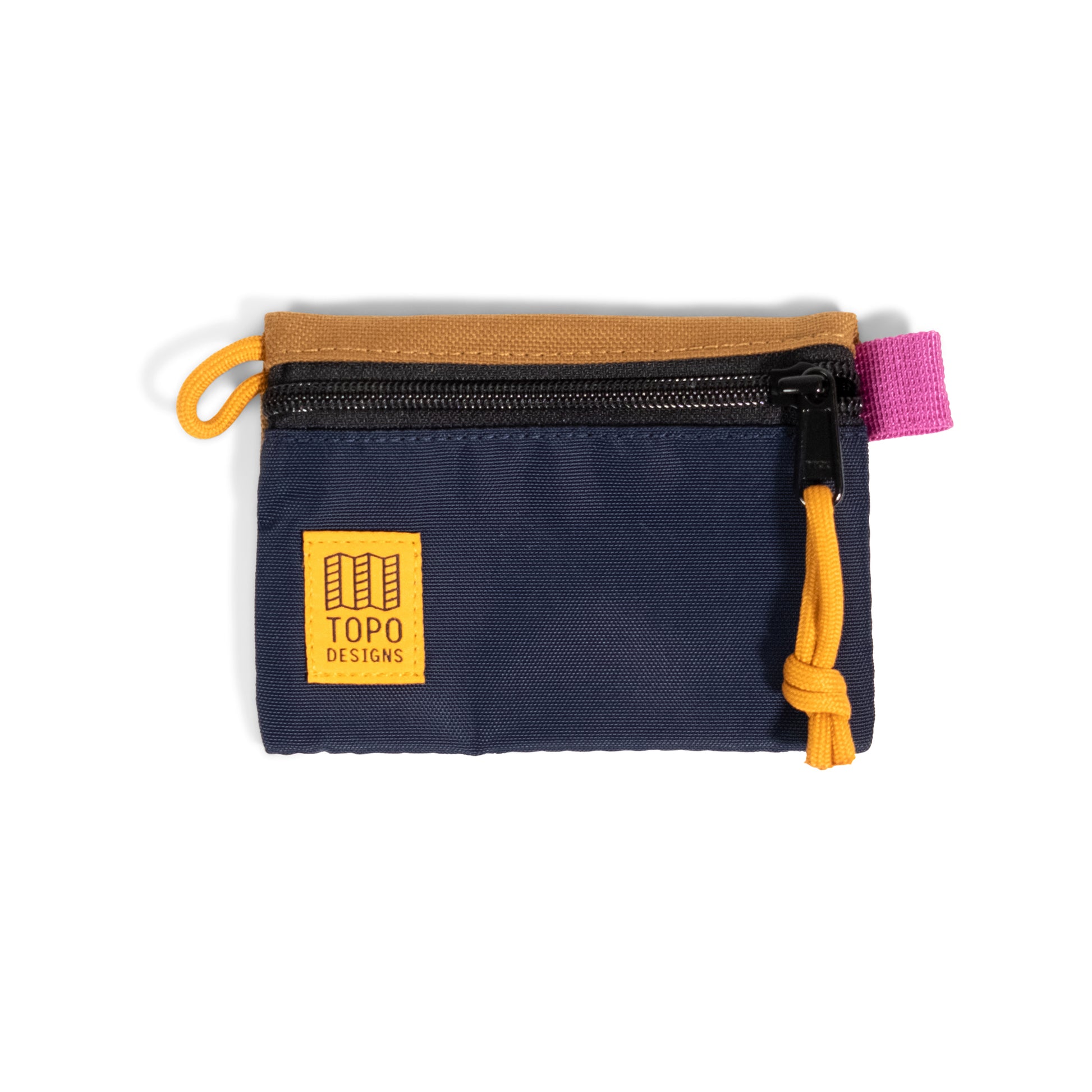 Topo Designs Accessory Bag "Micro" in "Dark Khaki / Navy"