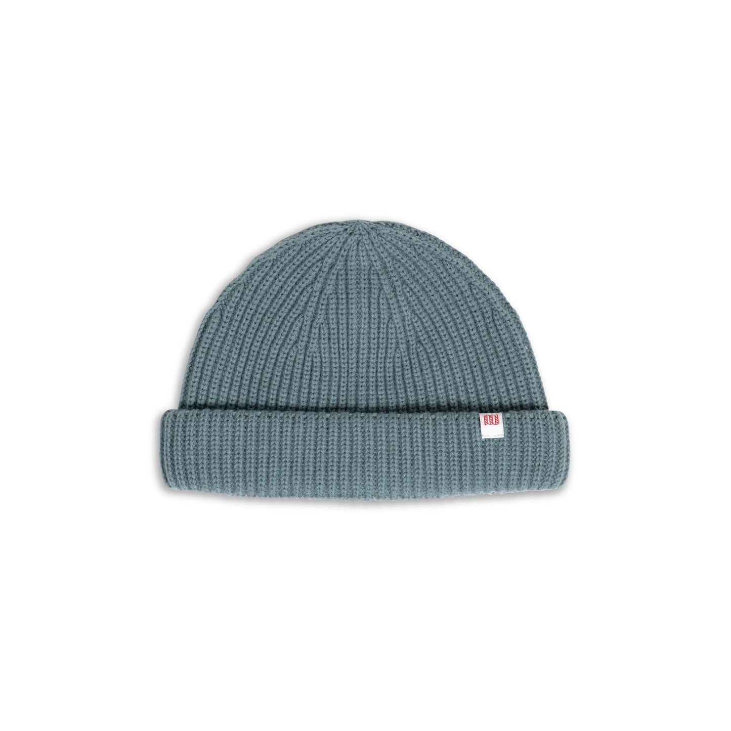 Front View of Topo Designs Global Beanie in "Sage"