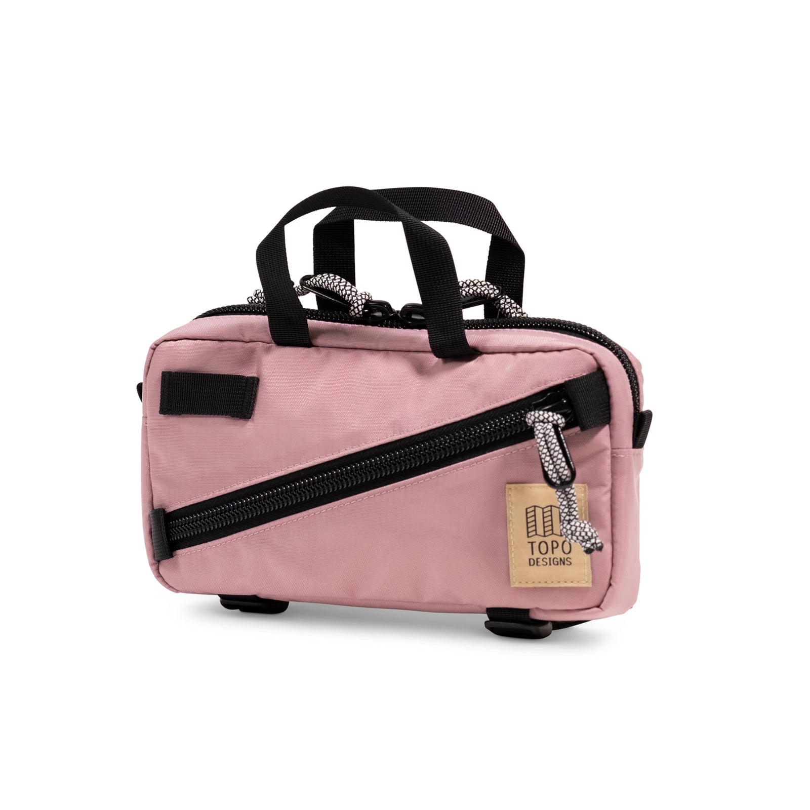 Front View of Topo Designs Mini Quick Pack in "Rose"