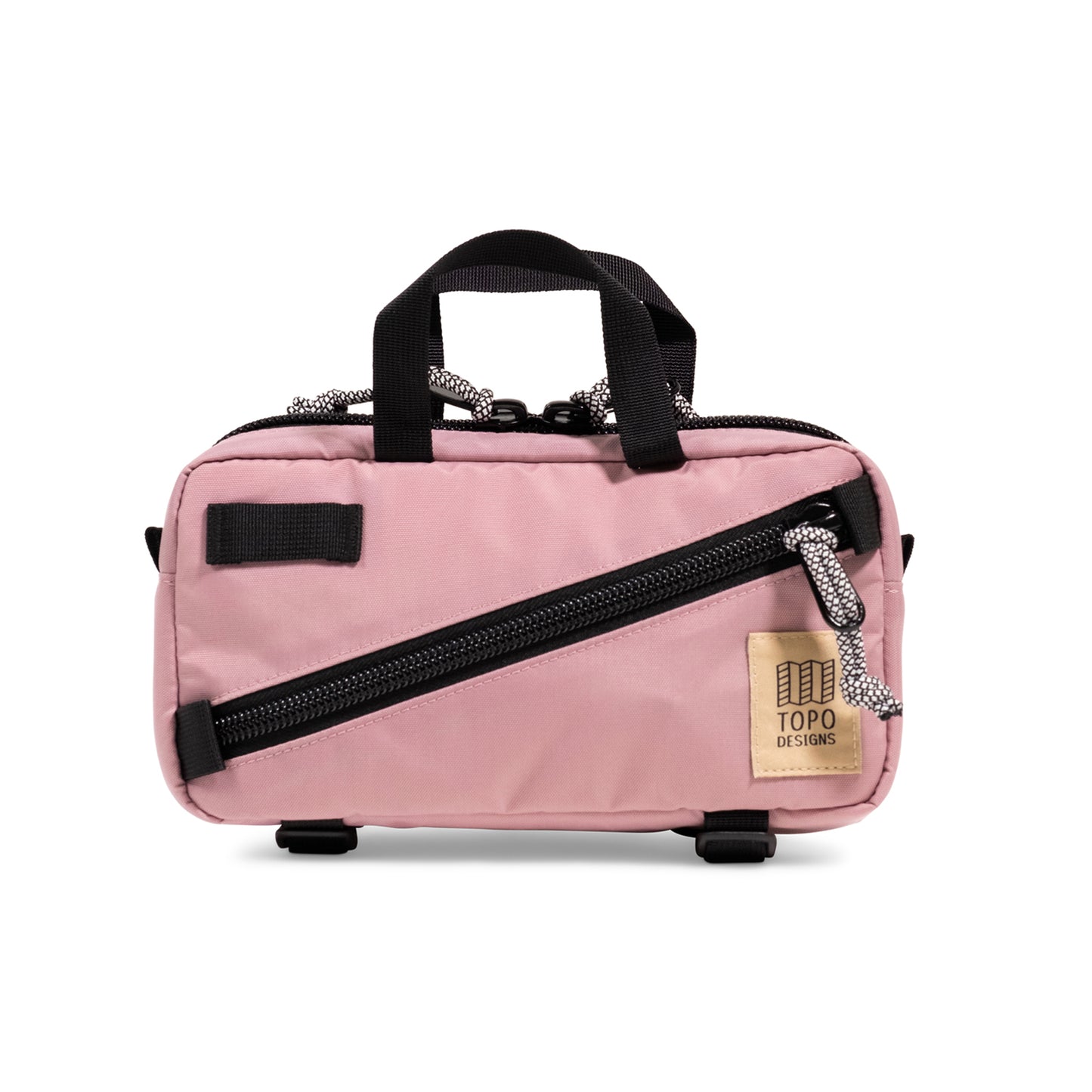 Front View of Topo Designs Mini Quick Pack in "Rose"