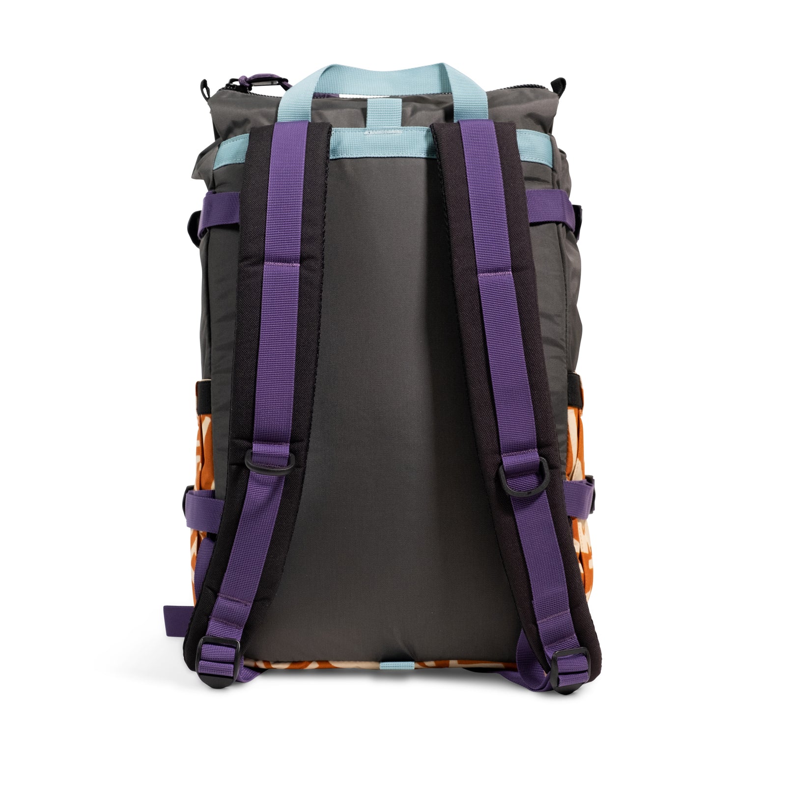 Back View of Topo Designs Rover Pack Classic in "Zion Spice / Asphalt"