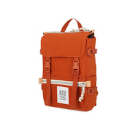 Topo Designs Rover Pack Mini backpack in "clay" canvas.
