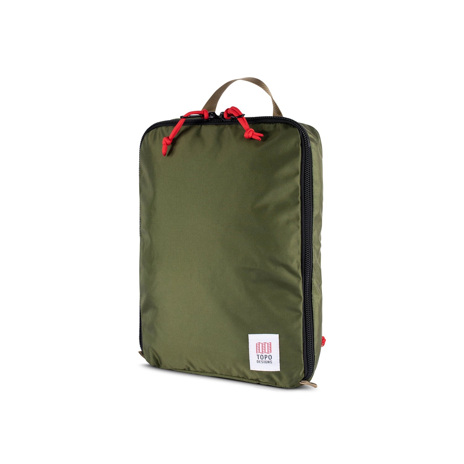 Topo Designs Pack Bag 10L travel packing cube in "Olive" Green.