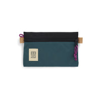 Topo Designs Accessory Bags in "Small" "Botanic Green / Black - Recycled" nylon.