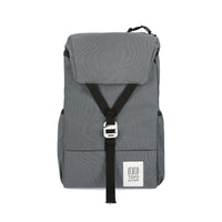 Topo Designs Y-Pack hiking laptop backpack in "Charcoal"