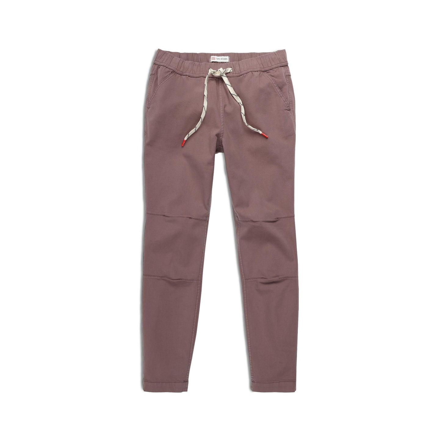 Front View of Topo Designs Dirt Pants Slim - Women's in "Peppercorn"