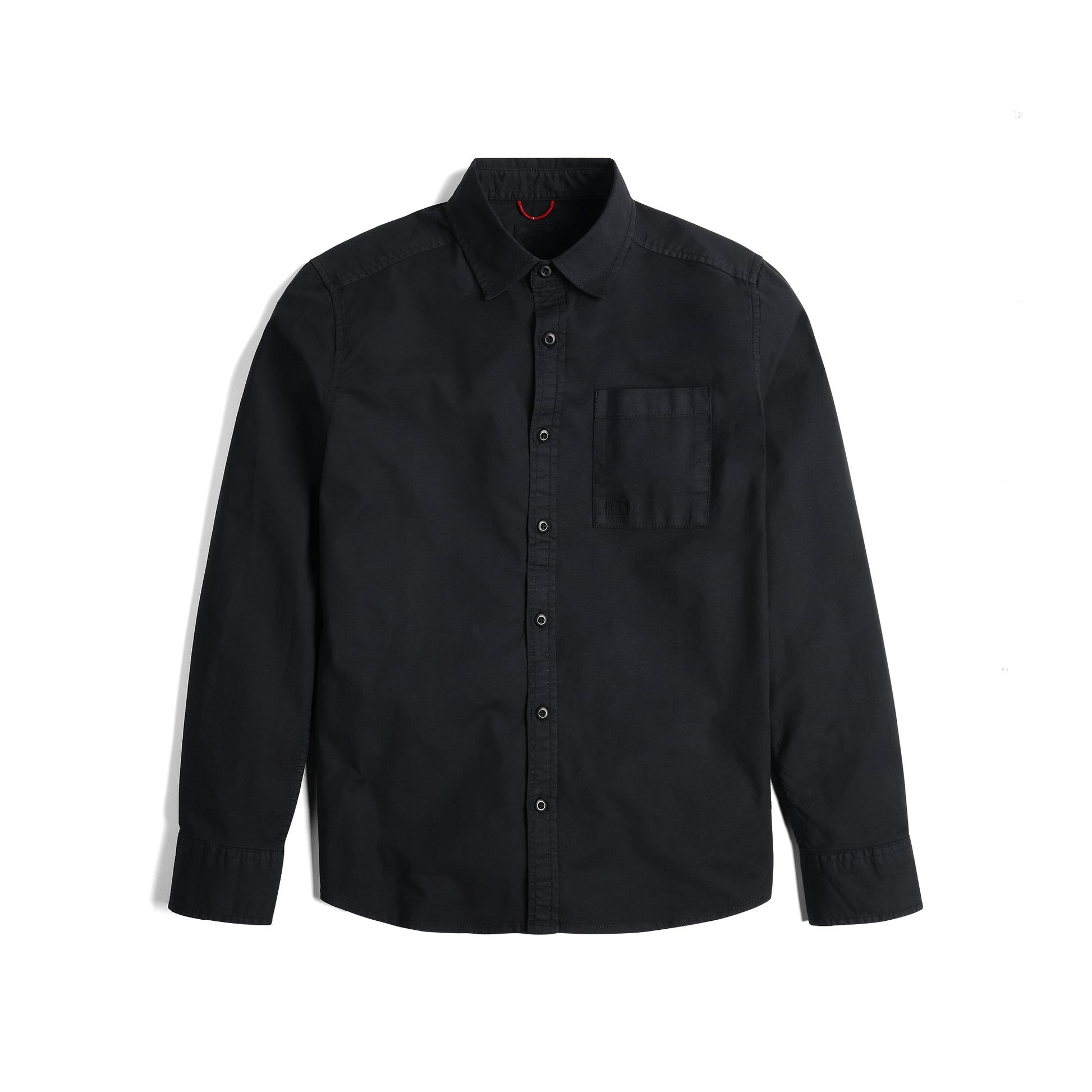 Front View of Topo Designs Dirt Desert Shirt - Men's  in "Black"