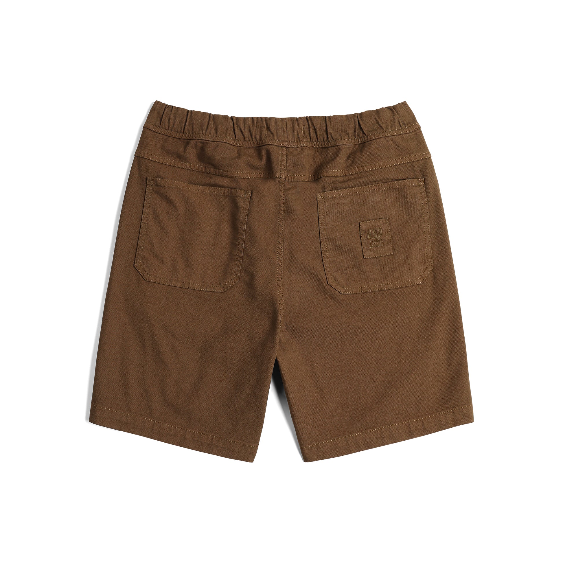 Back View of Topo Designs Dirt Shorts - Men's in "Desert Palm"