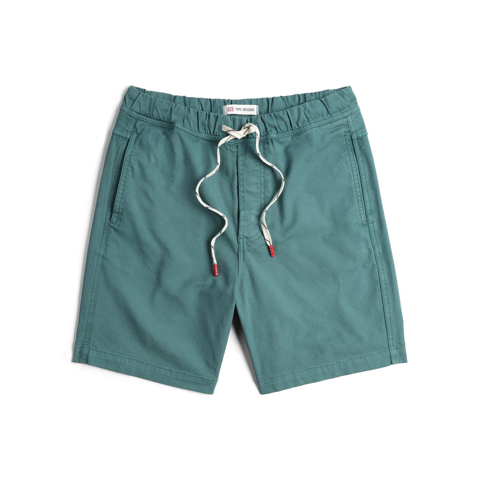 Front View of Topo Designs Dirt Shorts - Men's in "Sea Pine"