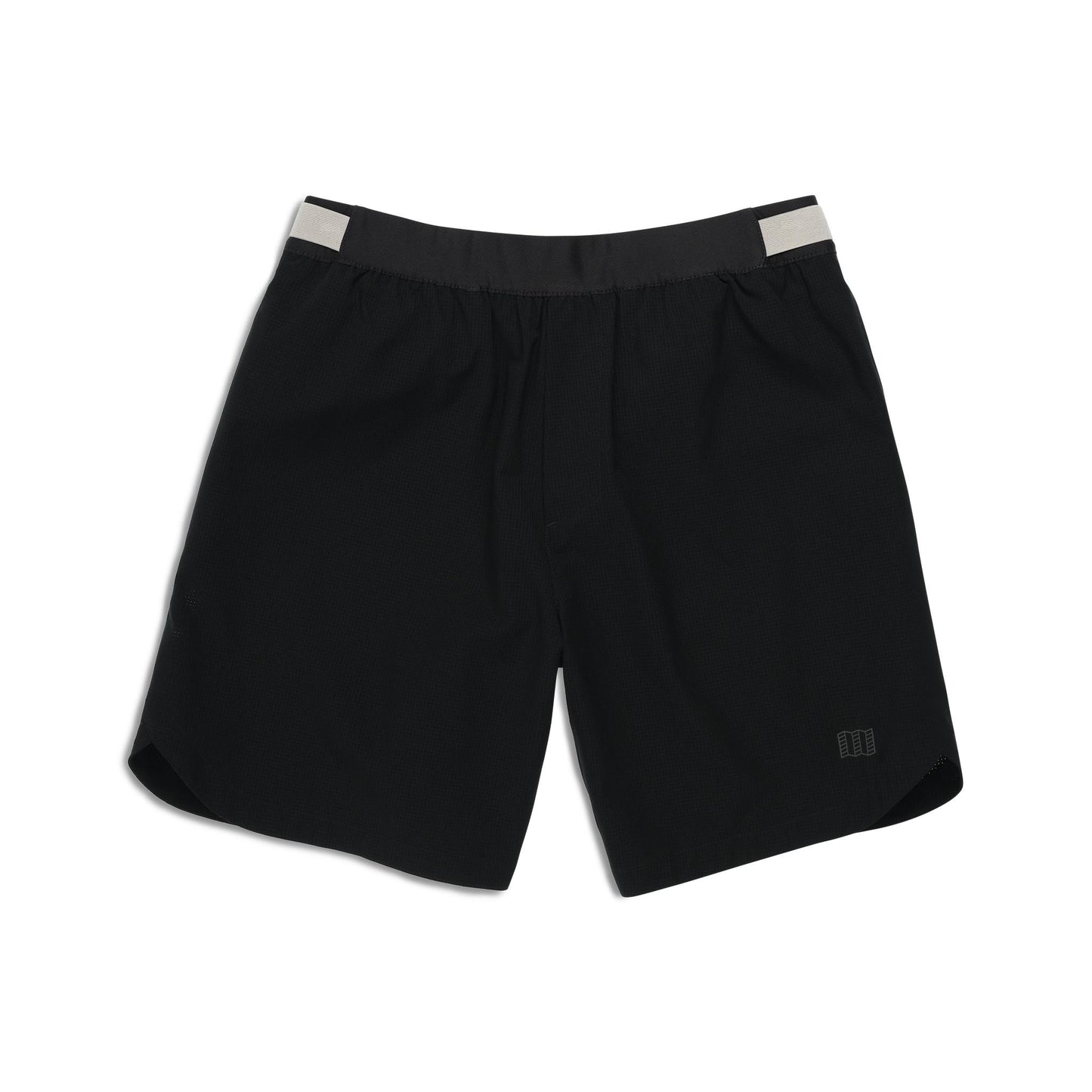 Front View of Topo Designs Global Trek Shorts 7" - Men's in "Black"