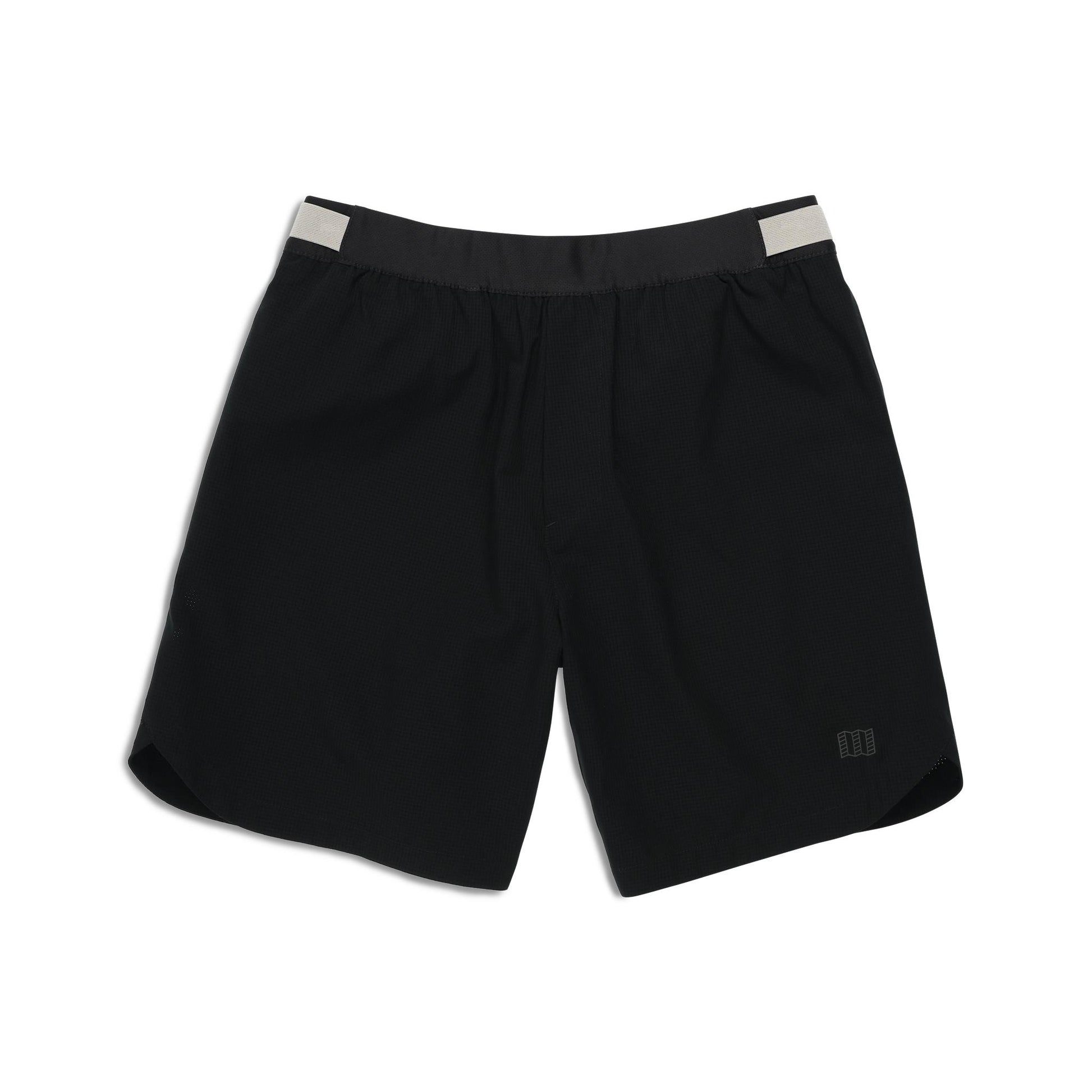 Front View of Topo Designs Global Trek Shorts 7" - Men's in "Black"