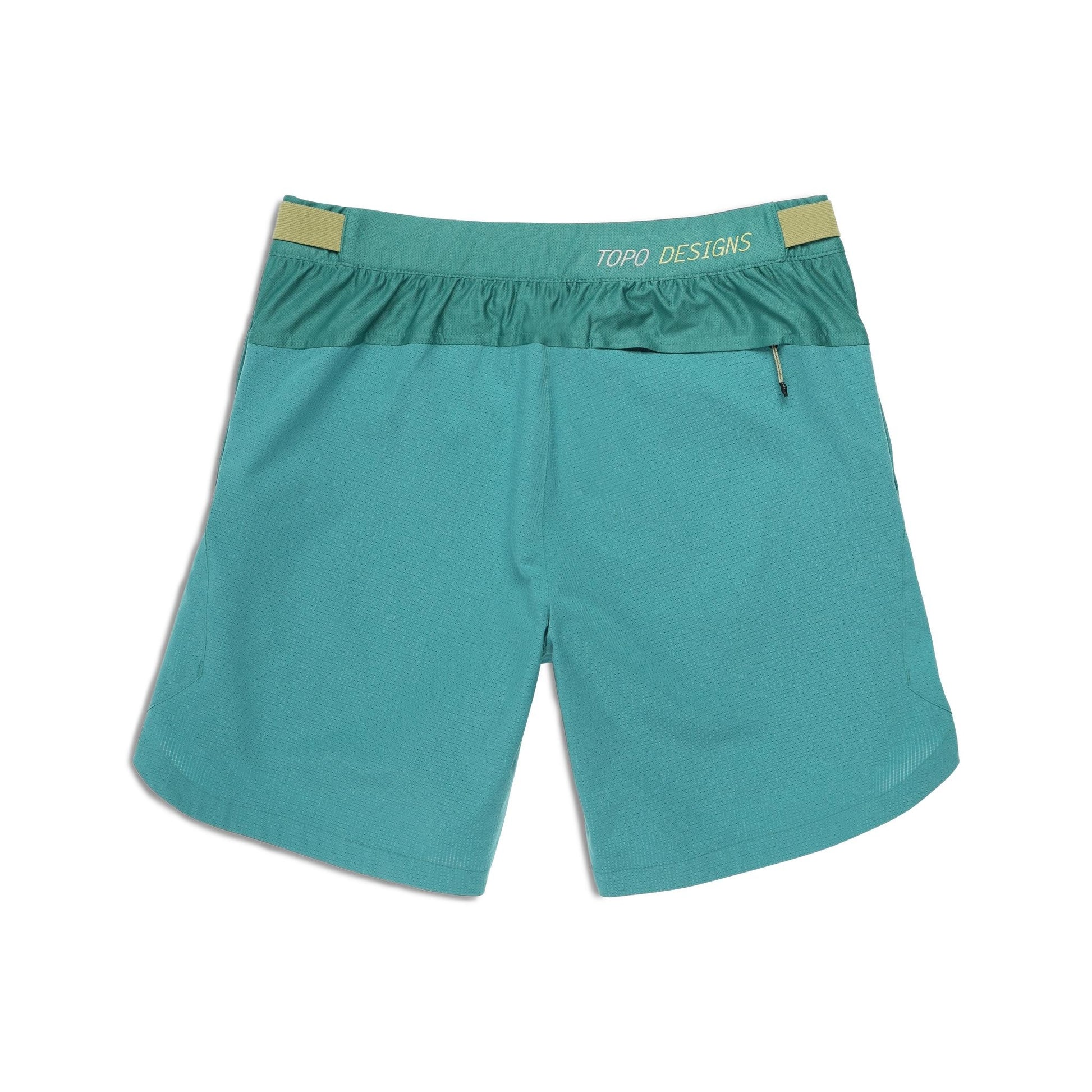 Back View of Topo Designs Global Trek Shorts 7" - Men's in "Caribbean"