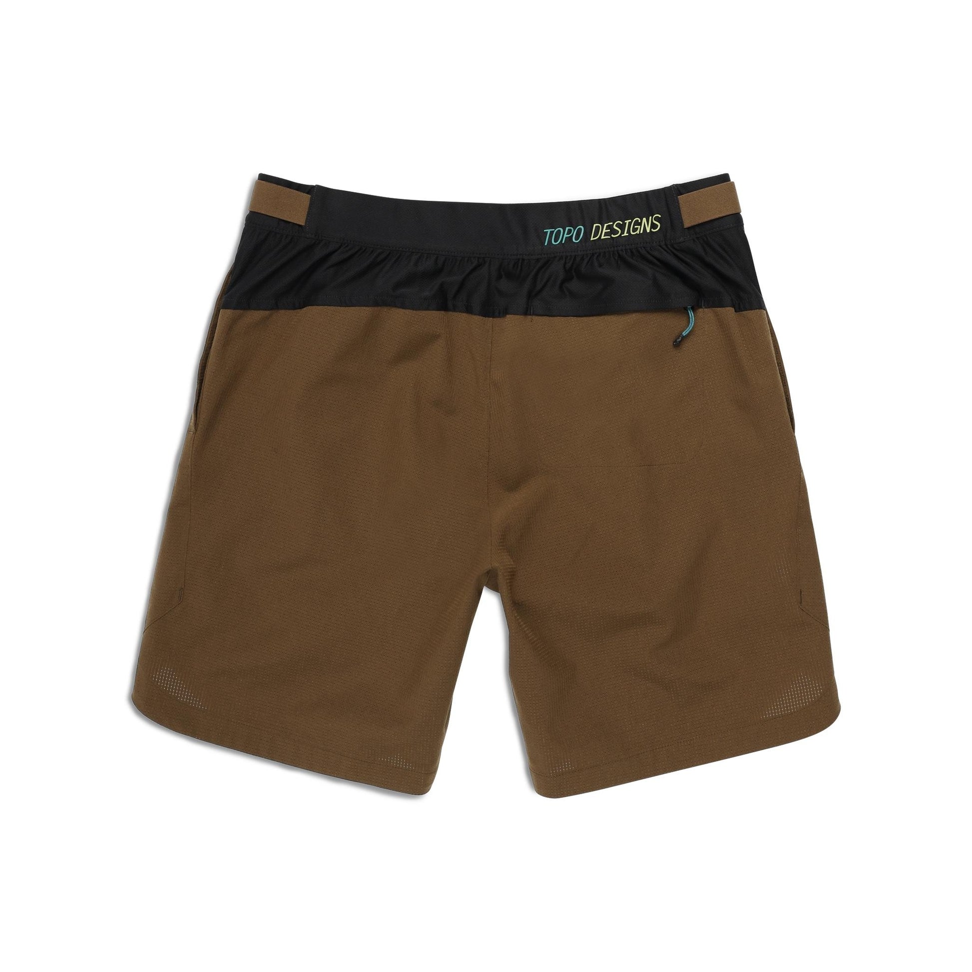 Back View of Topo Designs Global Trek Shorts 7" - Men's in "Desert Palm"