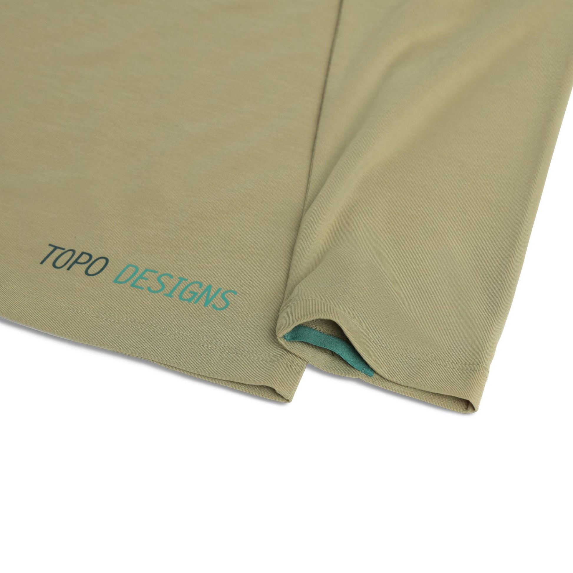 Detail shot of Topo Designs Global Tek Hoodie - Men's in "Moss"