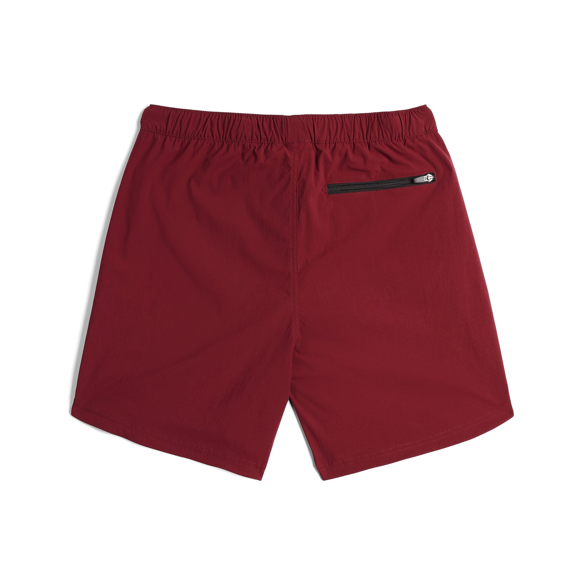 Back View of Topo Designs River Shorts - Men's in "Burgundy"