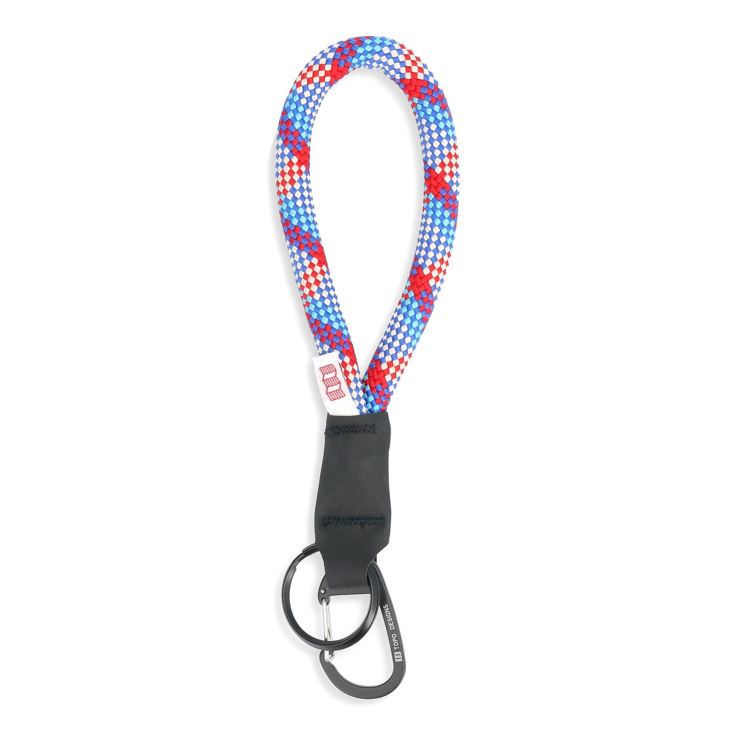 Topo Designs Crux Key Clip in "Bone White / Blue"