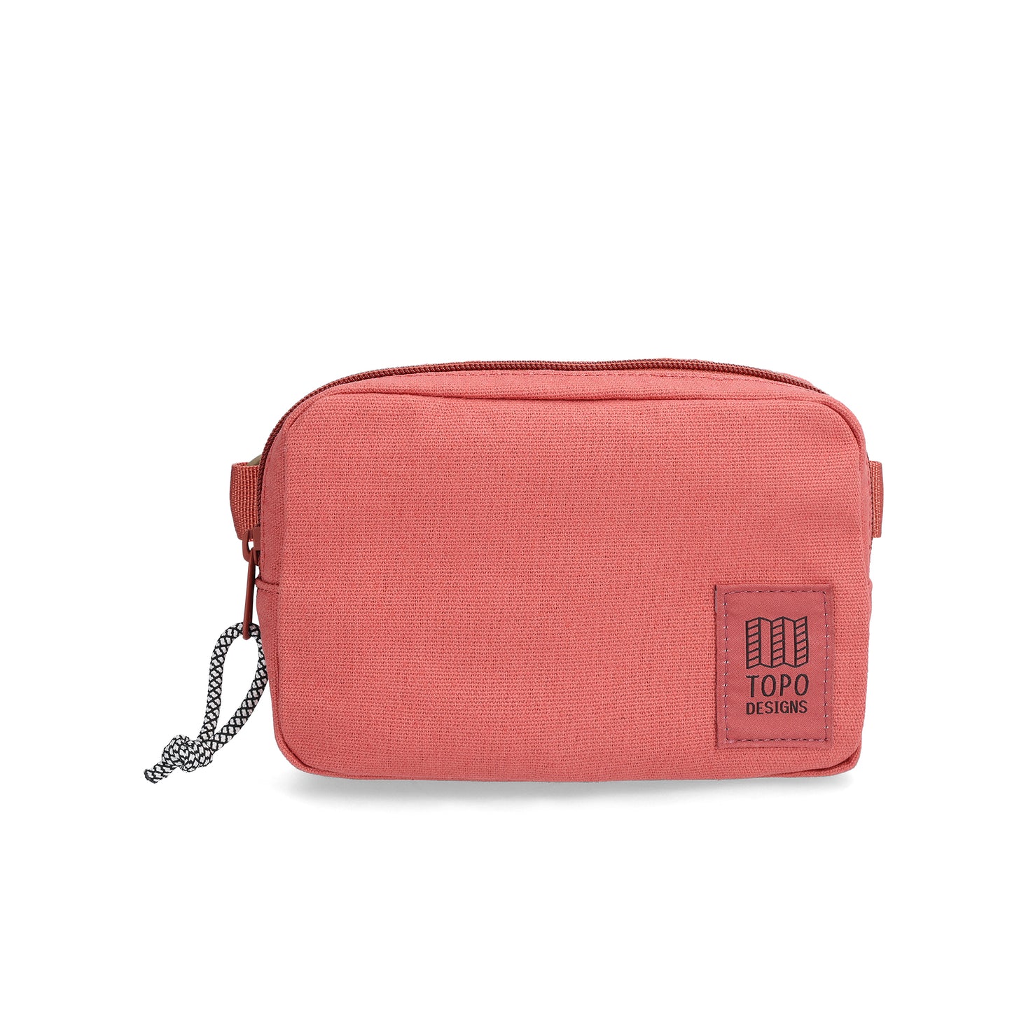 Front View of Topo Designs Dirt Belt Bag in "Marsala"